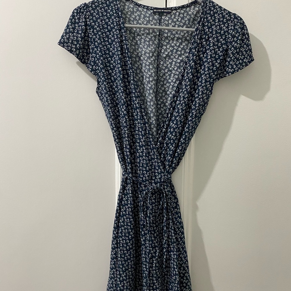 Brandy Melville Blue Floral Dress
